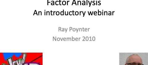 Introduction to Factor Analysis